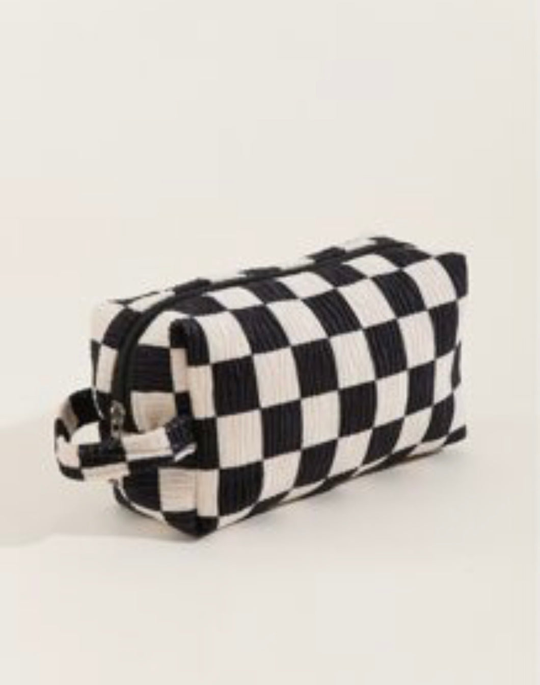 Checkered Velvet Corduroy Bag