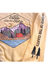 Load image into Gallery viewer, Sleep Under The Stars Yellow Unisex Sweatshirt
