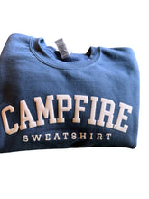 Load image into Gallery viewer, Unisex Blue Campfire Crewneck Sweatshirt
