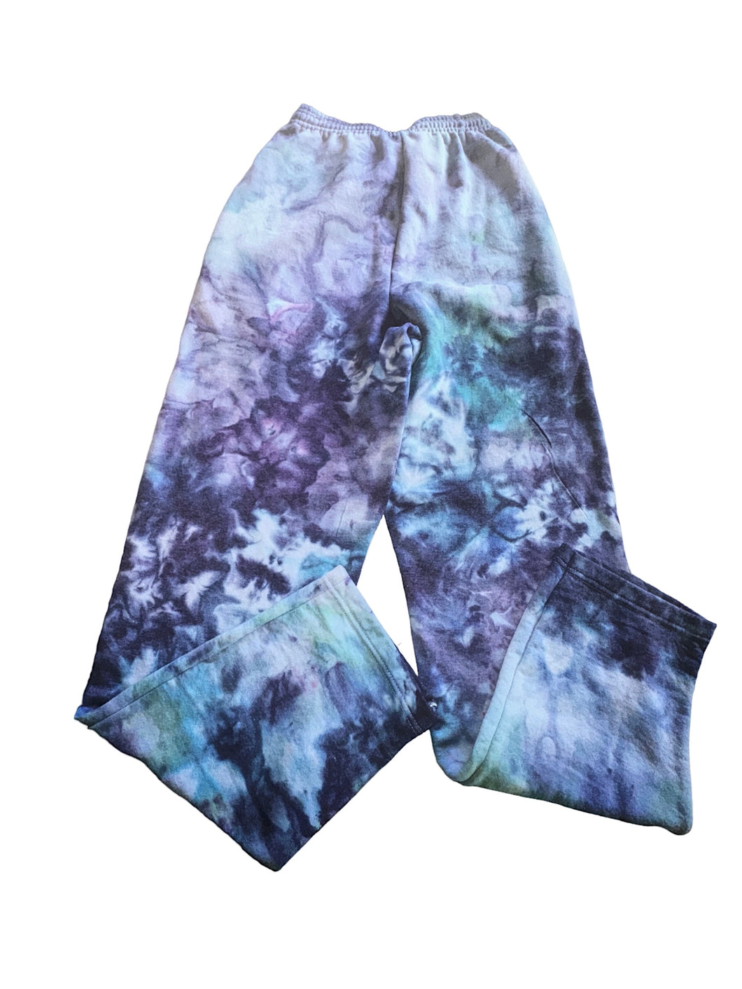 Hand Tie-Dyed Unisex Sweatpants Purple & Blue Variant