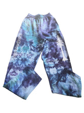 Load image into Gallery viewer, Hand Tie-Dyed Unisex Sweatpants Purple &amp; Blue Variant
