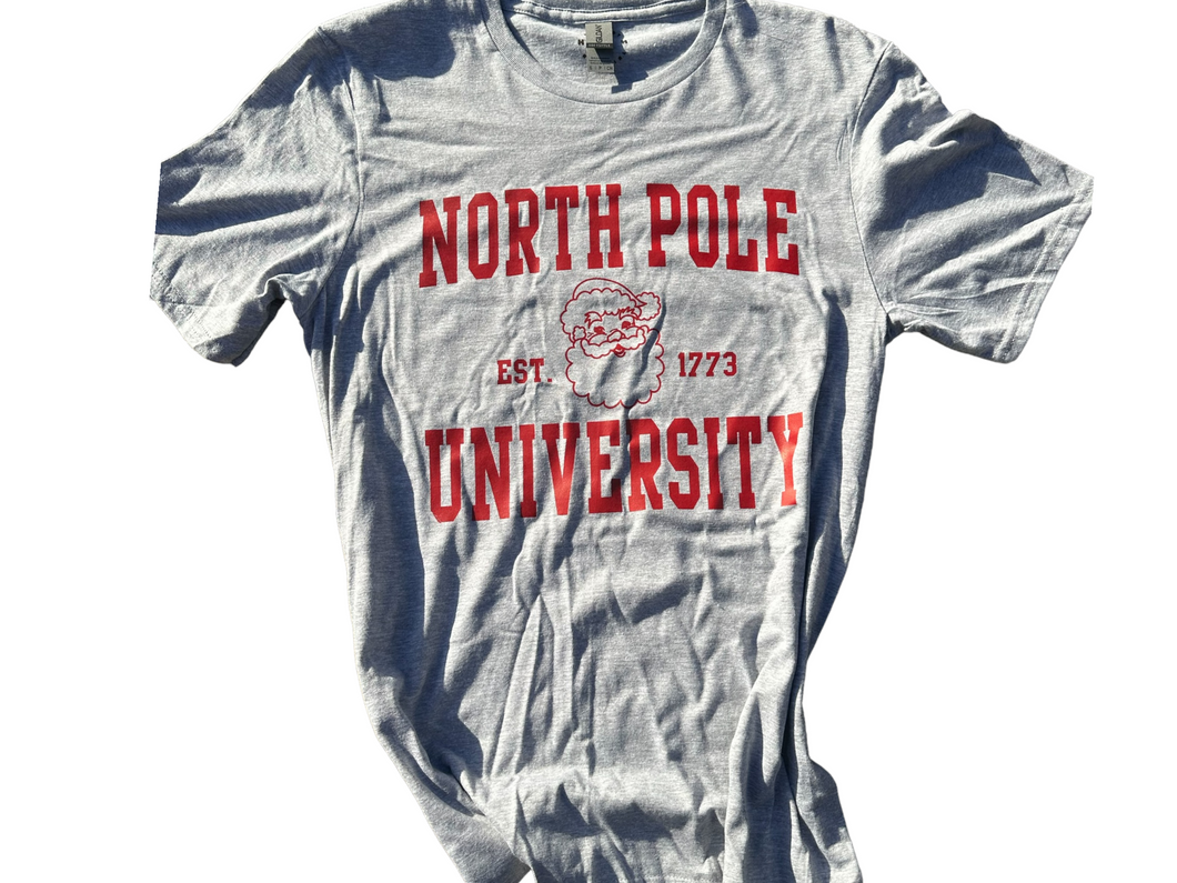 Unisex North Pole University T Shirt