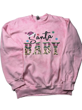 Load image into Gallery viewer, Santa Baby Hand Dyed Pink Sweatshirt
